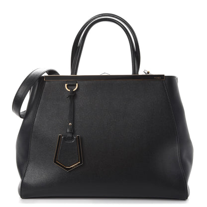 Fendi Vitello Elite Regular 2Jours Tote Black 1 of 15