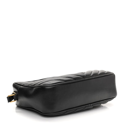 Saint Laurent Calfskin Matelasse Monogram Lou Camera Bag Black 4 of 19