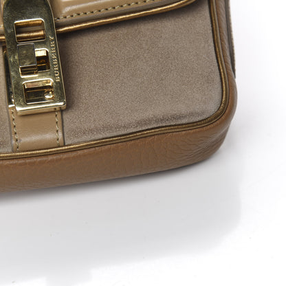 Burberry Metallic Grainy Calfskin Suede Mini Berkeley Crossbody Dark Caper 13 of 14