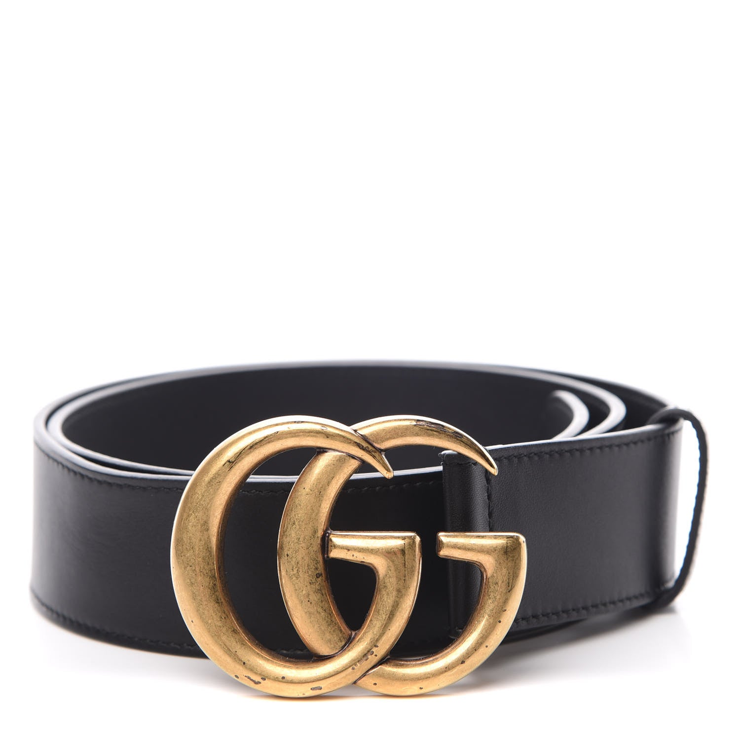 Gucci Calfskin Double G 40mm Belt 85 34 Black 1 of 9