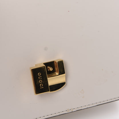 Gucci Calfskin Mini Sylvie Top Handle Bag White 12 of 17