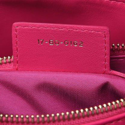 Christian Dior Lambskin Cannage Mini Granville Polochon Fuchsia 7 of 16