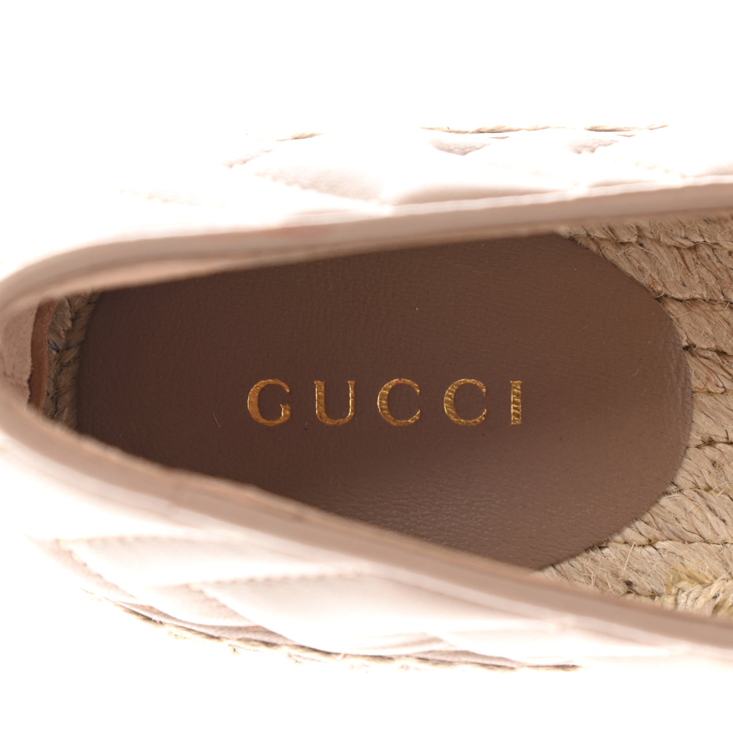 Nappa Matelasse GG Marmont Espadrilles 36 Porcelain Rose