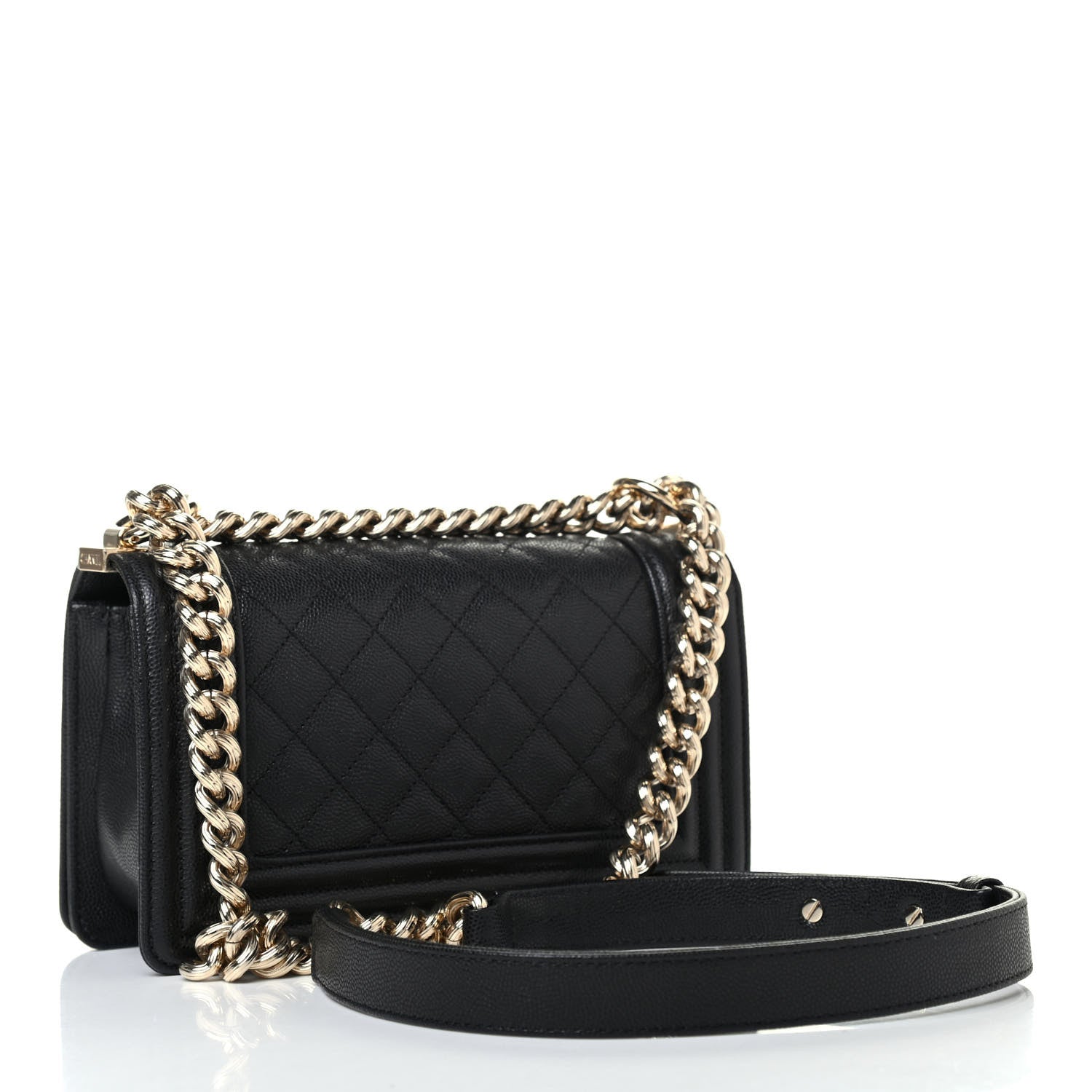 Chanel Caviar Quilted Small Boy Flap Black 2 of 4