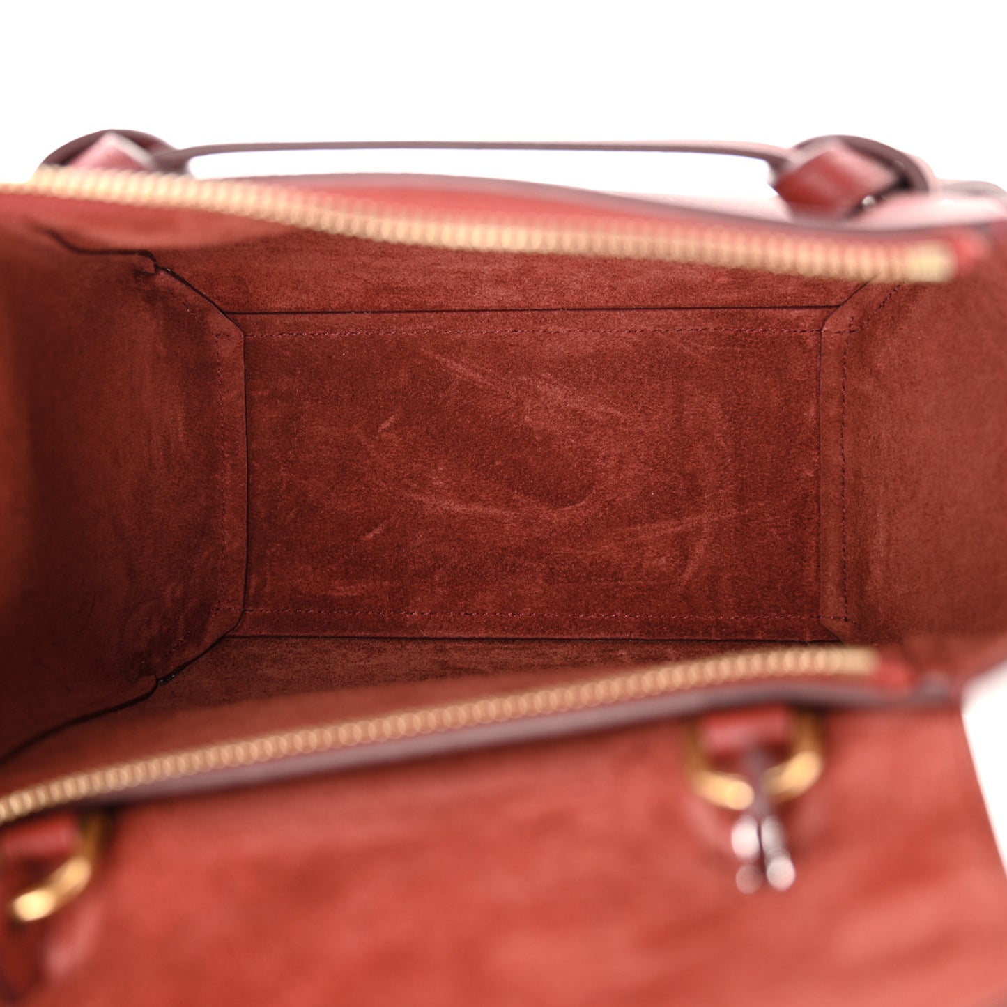 Grained Calfskin Nano Belt Bag Burgundy