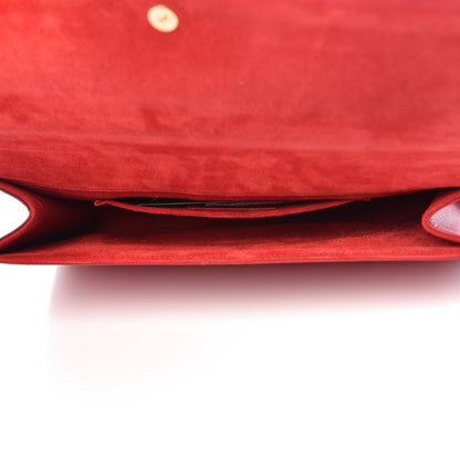 Saint Laurent Calfskin Classic Y Ligne Clutch Red 5 of 15