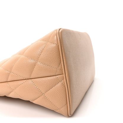 Chanel Caviar Quilted Medallion Tote Beige 9 of 10