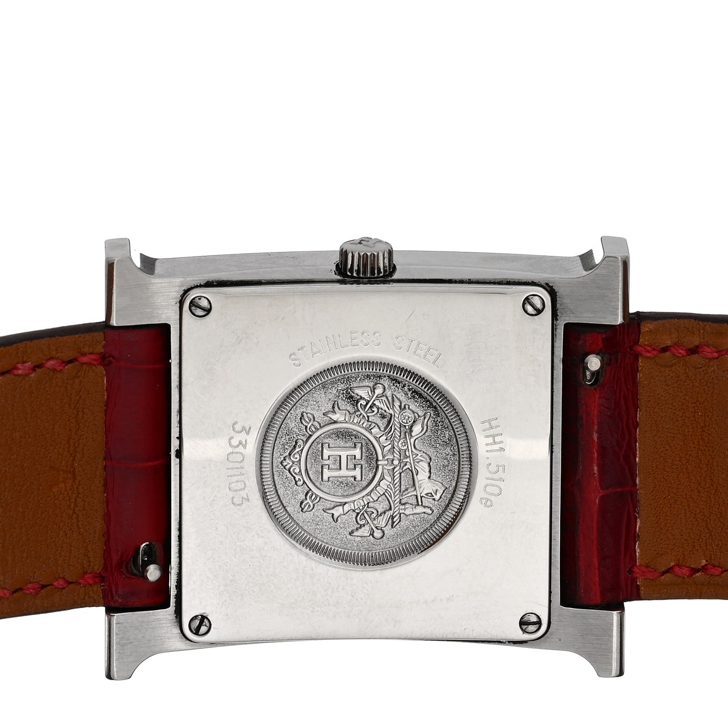 Stainless Steel Alligator Diamond Mother of Pearl 26mm Heure H Hour Quartz Watch Braise