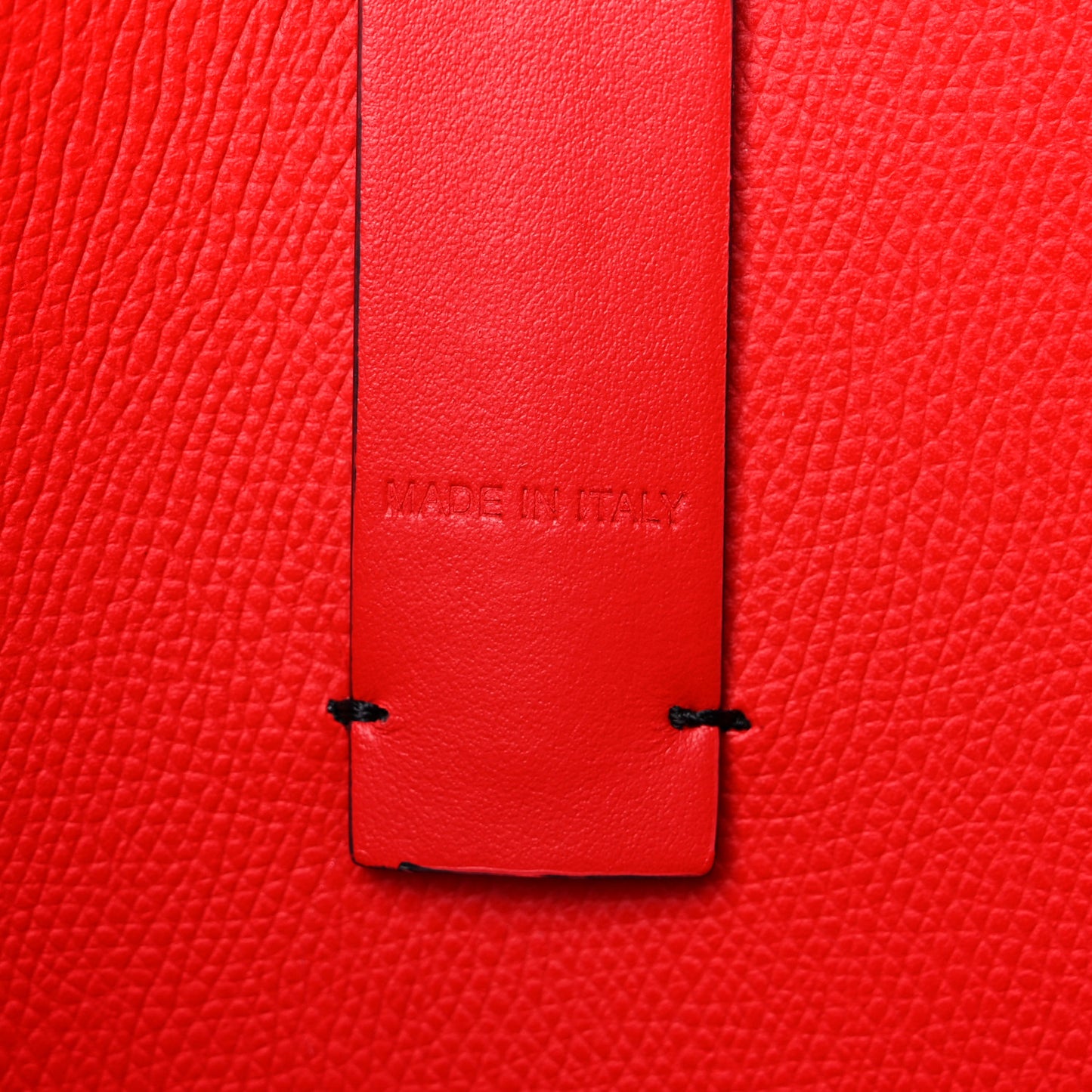 Patent Calfskin Small Oh Xtian Cabata Tote Red