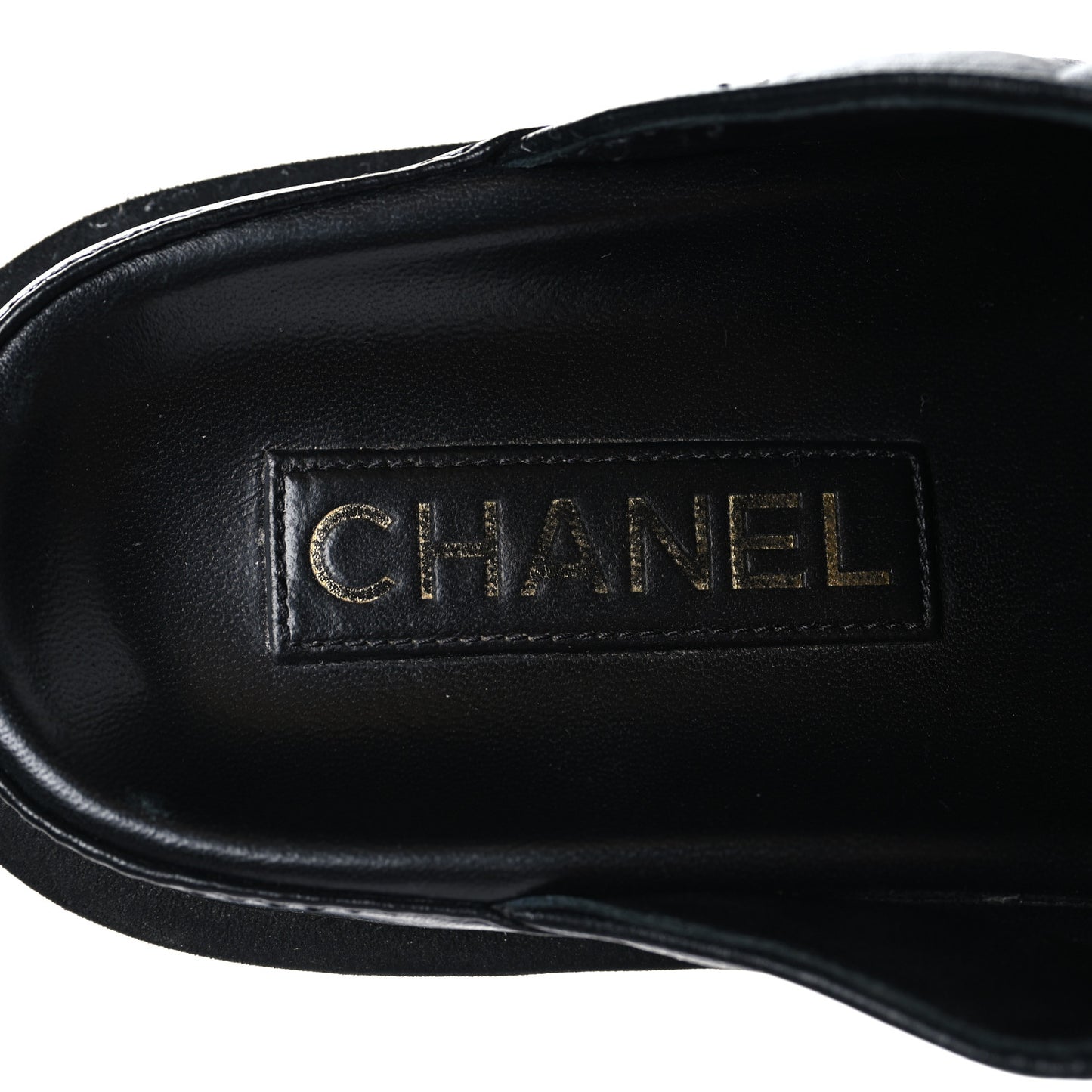 Lambskin Quilted CC Turnlock Mules 39 Black