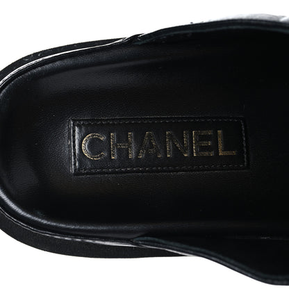 Chanel Lambskin Quilted CC Turnlock Mules 39 Black 9 of 10