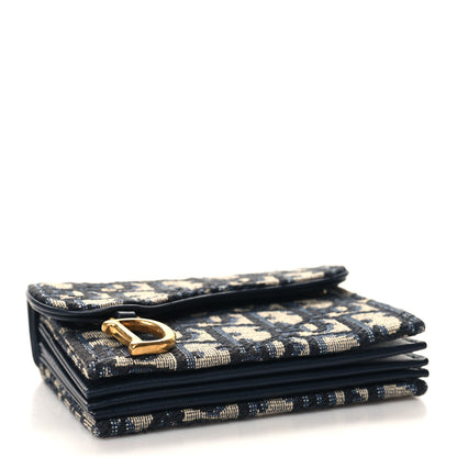 Christian Dior Oblique Saddle 5-Gusset Card Holder Blue 4 of 8