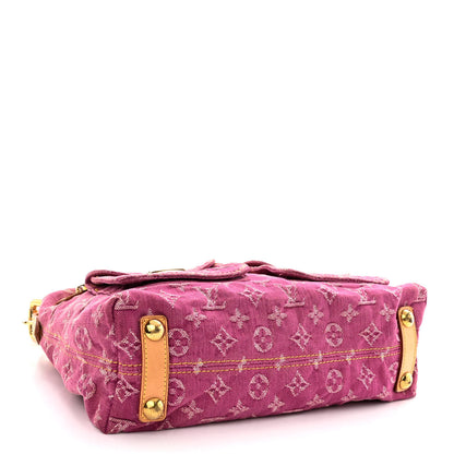 Louis Vuitton Denim Baggy PM Fuchsia 4 of 12
