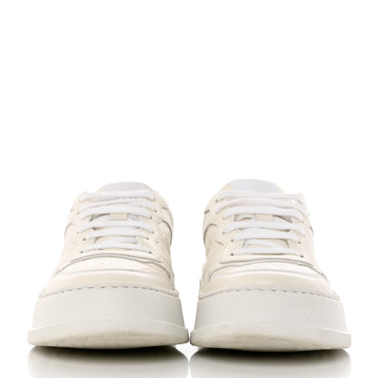 Gucci Calfskin GG Tennis Embossed Perforated Womens Platform 55mm Sneakers 38.5 Great White 2 of 13