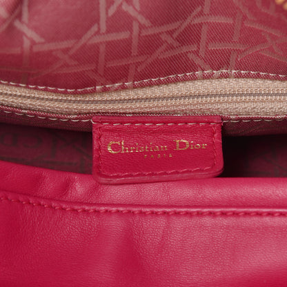 Christian Dior Tweed Cannage Large Lady Dior Rose Moyen 6 of 11