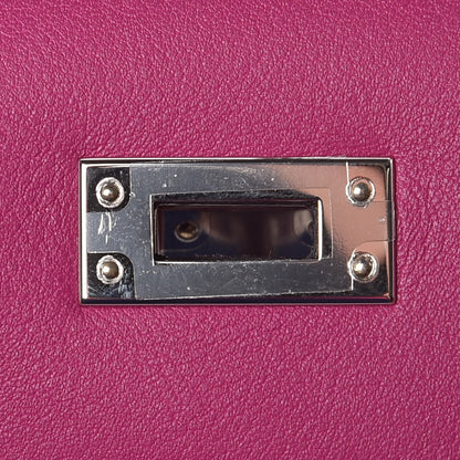 Hermes Swift Kelly Pochette Clutch Rose Pourpre 13 of 24