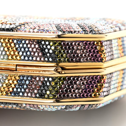 Judith Leiber Swarovski Crystal Minaudiere Clutch Gold Multicolor 11 of 11
