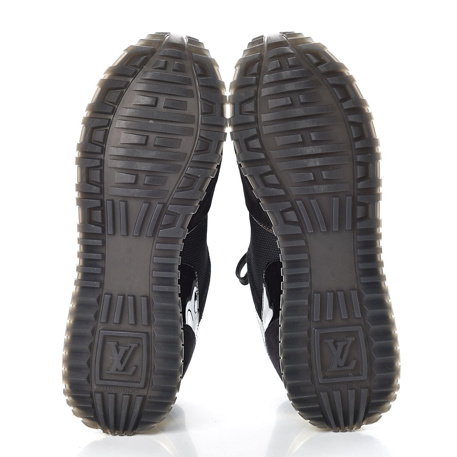 Louis Vuitton Suede Monogram Run Away Sneakers 37.5 Black 6 of 9