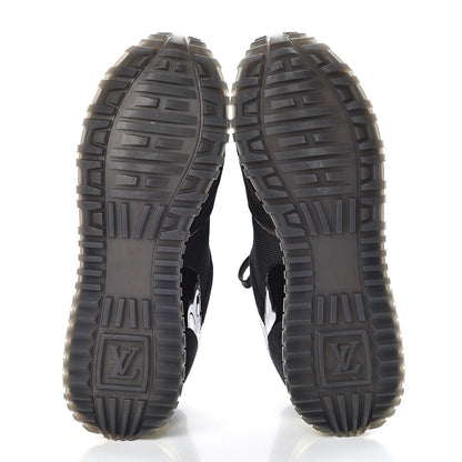 Louis Vuitton Suede Monogram Run Away Sneakers 37.5 Black 6 of 9