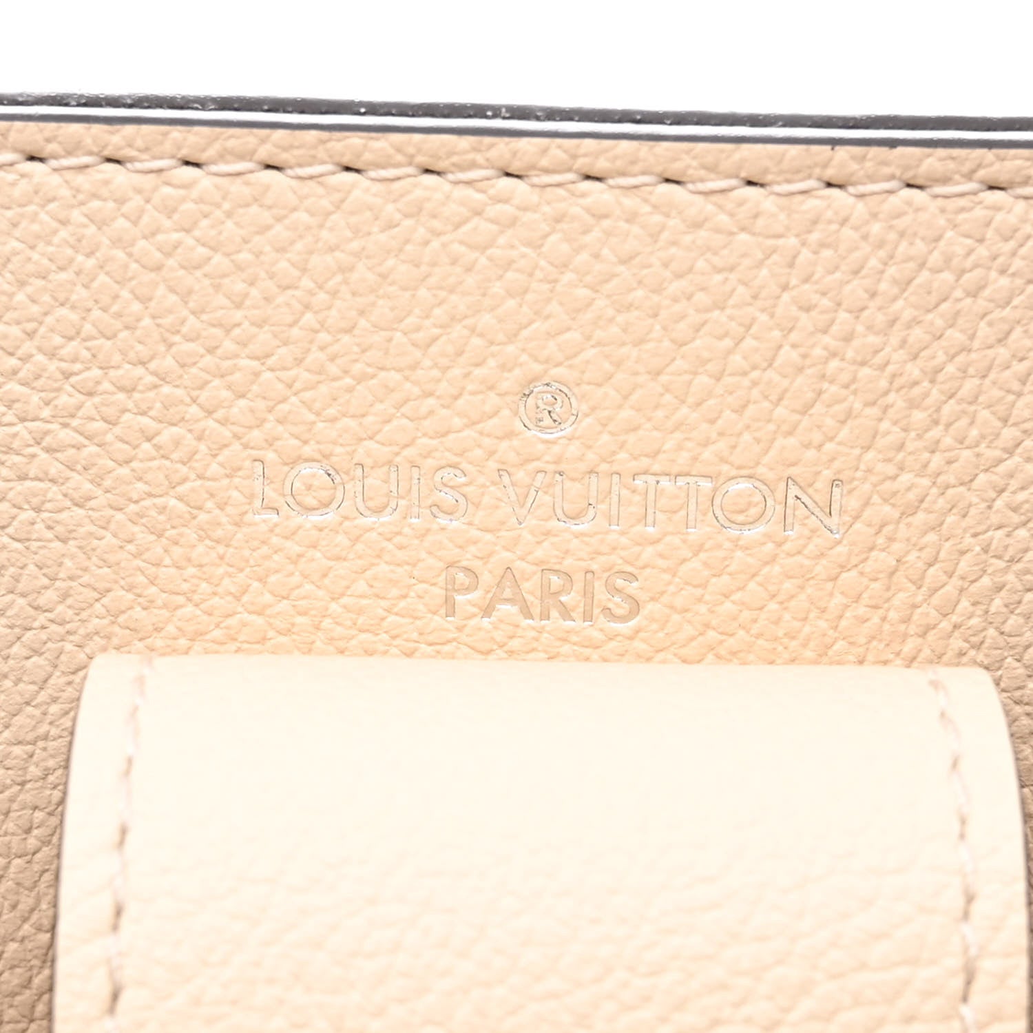Louis Vuitton Calfskin Flowers Lockme Bucket Creme 6 of 9