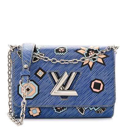 Louis Vuitton Epi Azteque Twist Shoulder Bag MM Denim Light 1 of 12