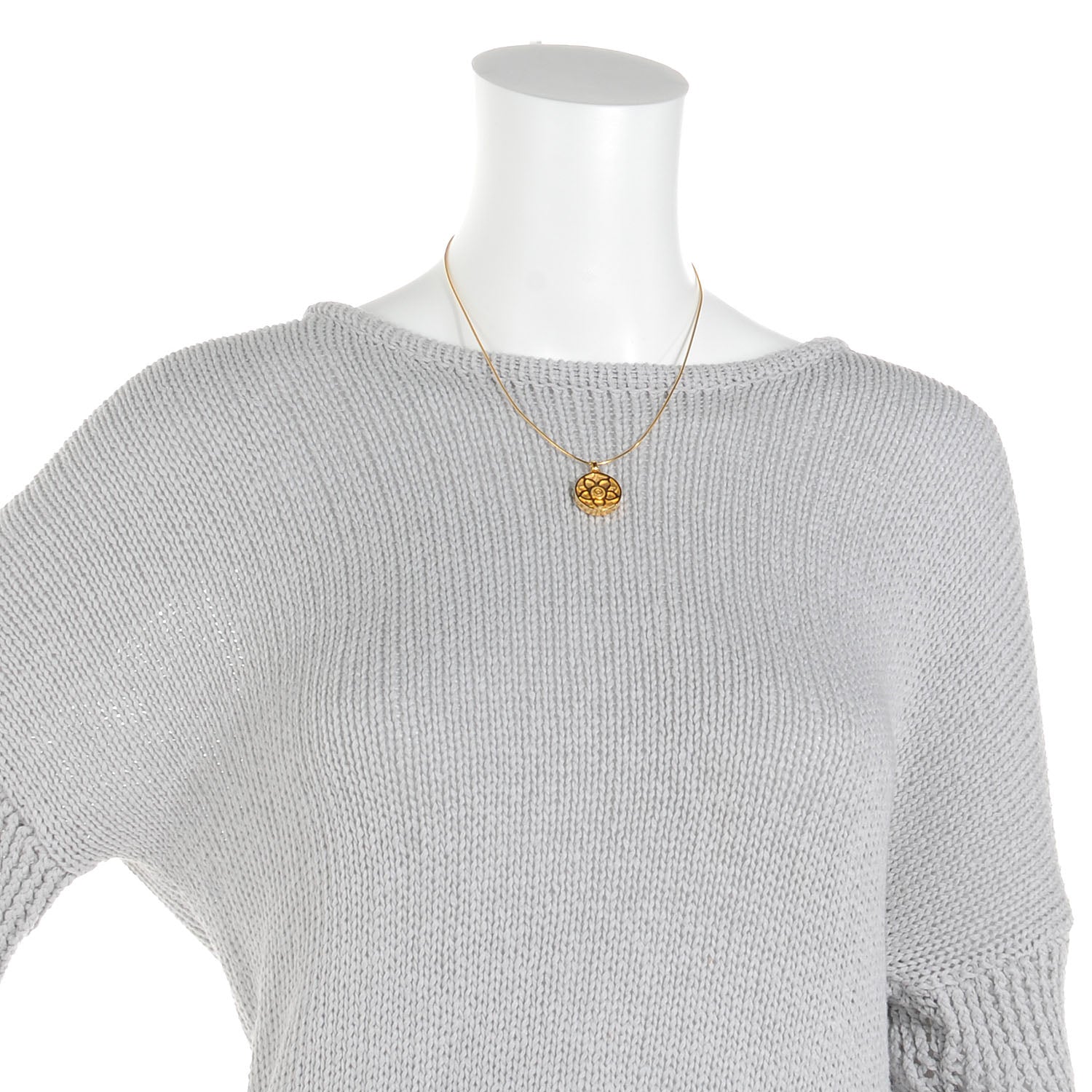 Hermes Lotus Necklace Gold 2 of 6