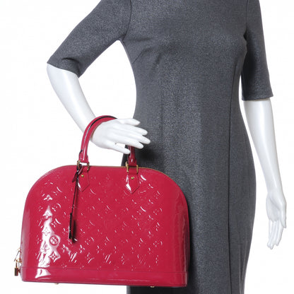 Louis Vuitton Vernis Alma GM Rose Indien 2 of 8