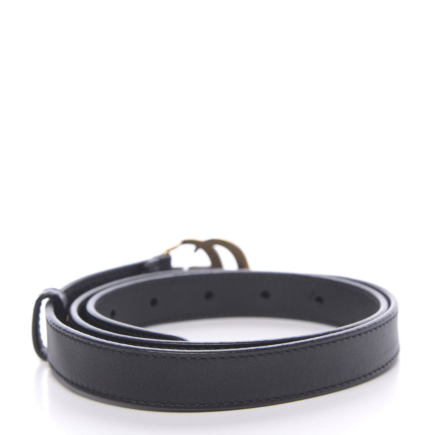 Calfskin Double G 20mm Belt 80 32 Black