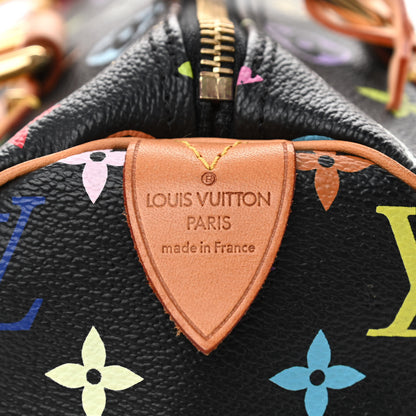 Louis Vuitton Monogram Multicolor Speedy 30 Black 6 of 8