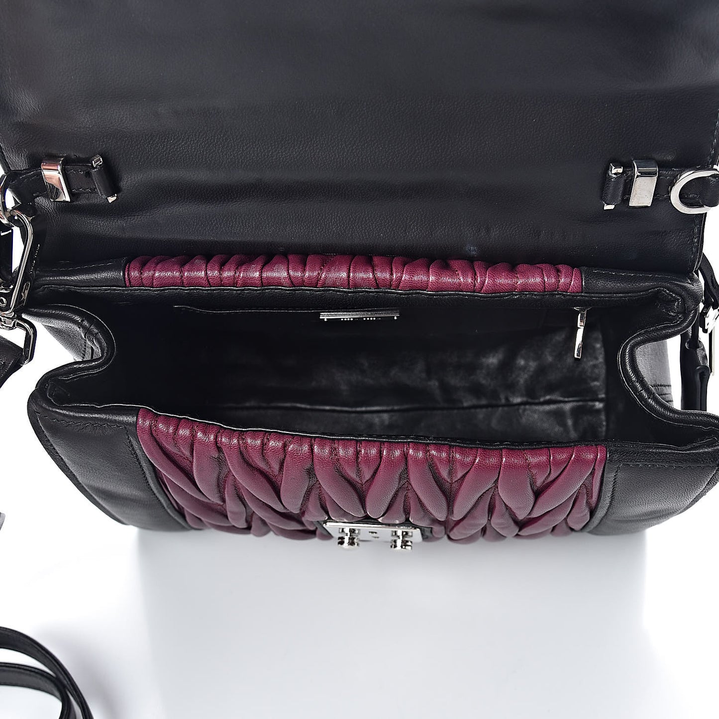 Nappa Matelasse Top Handle Tote Black Malva