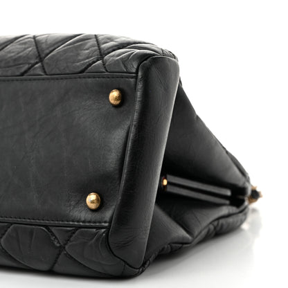 Chanel Aged Calfskin Large Just Mademoiselle Bowling Bag Black 21 of 27