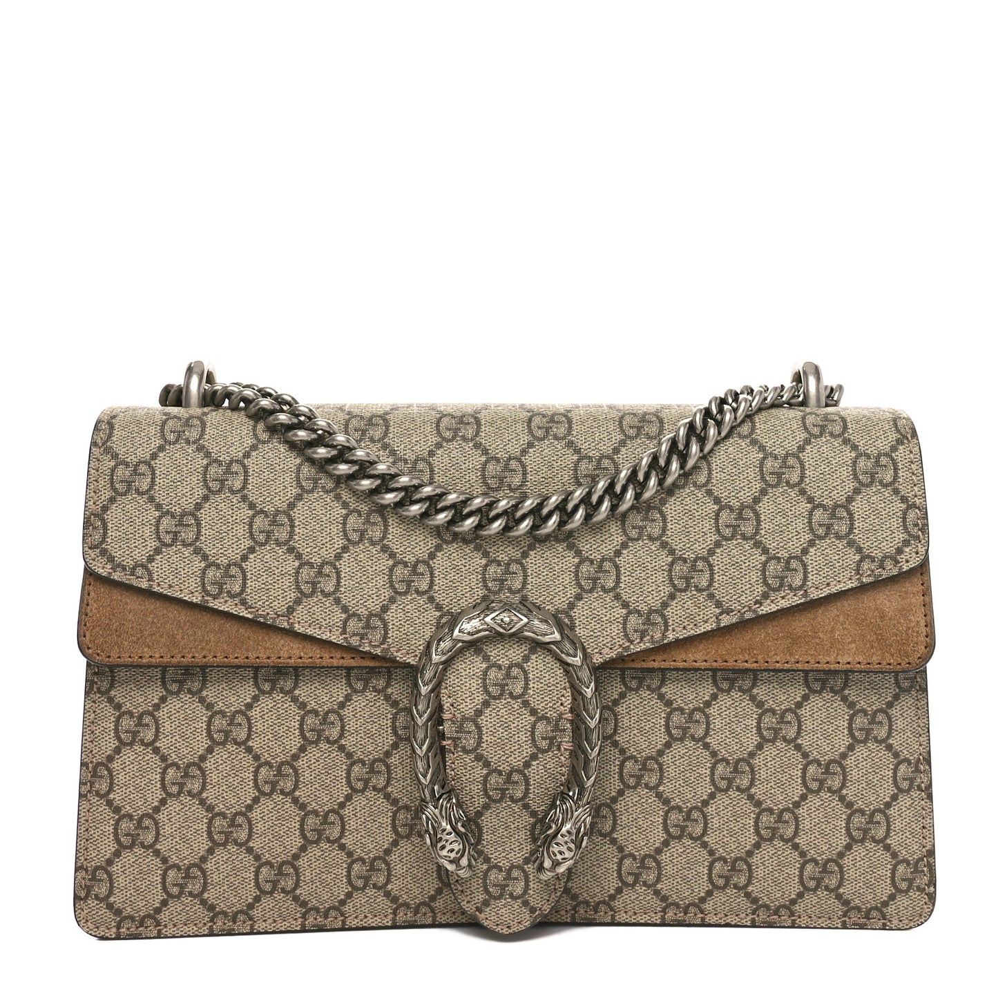 GG Supreme Monogram Small Dionysus Shoulder Bag Taupe