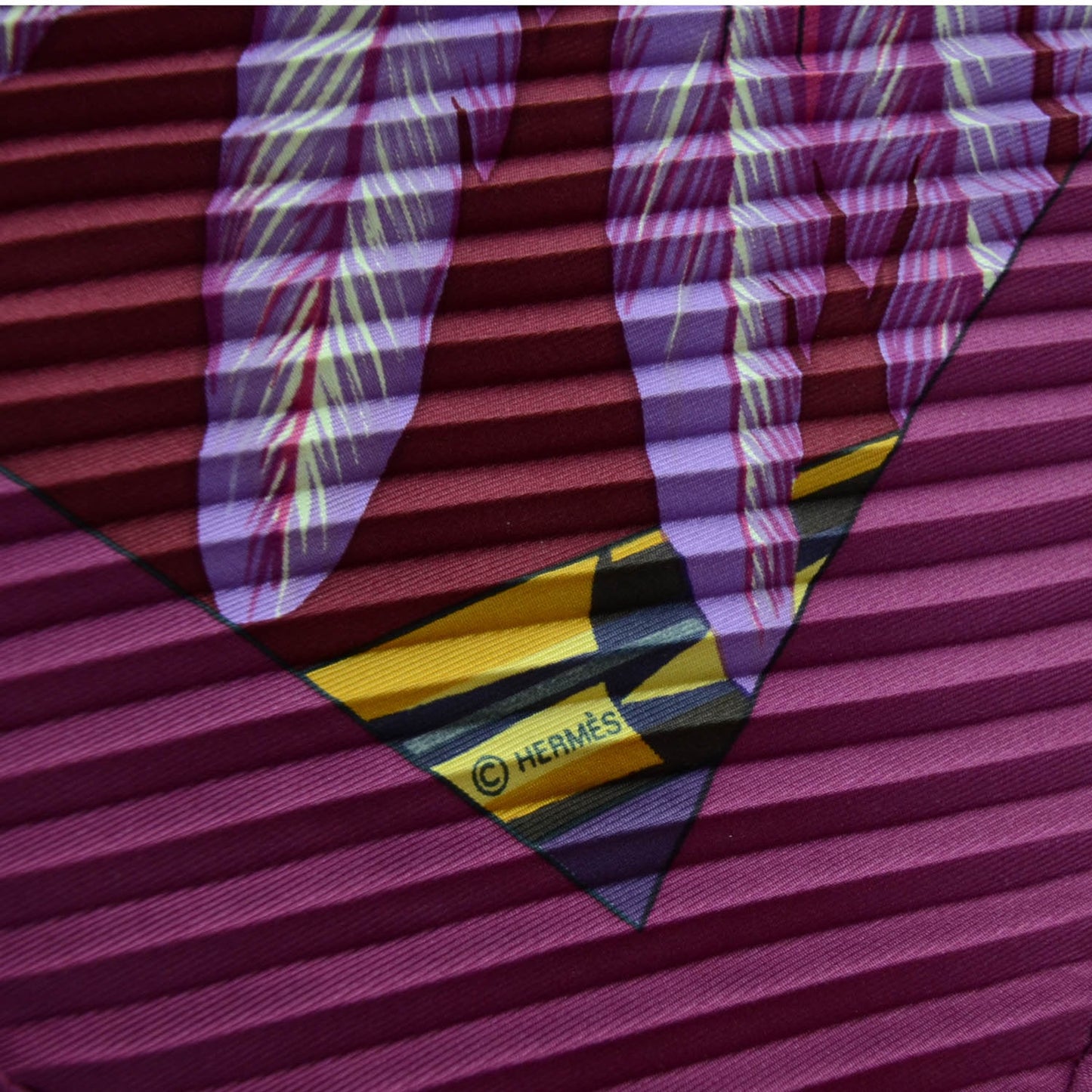 Silk Plisse Brazil Scarf