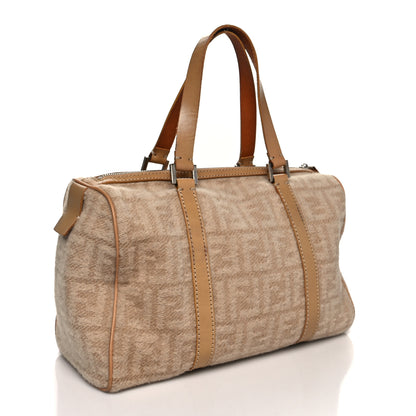 Fendi Wool Zucca Boston Beige 2 of 11