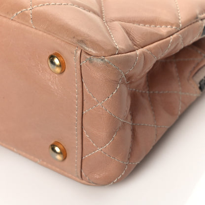 Chanel Aged Glazed Calfskin Quilted Daily Walk Crossbody Beige 10 of 10