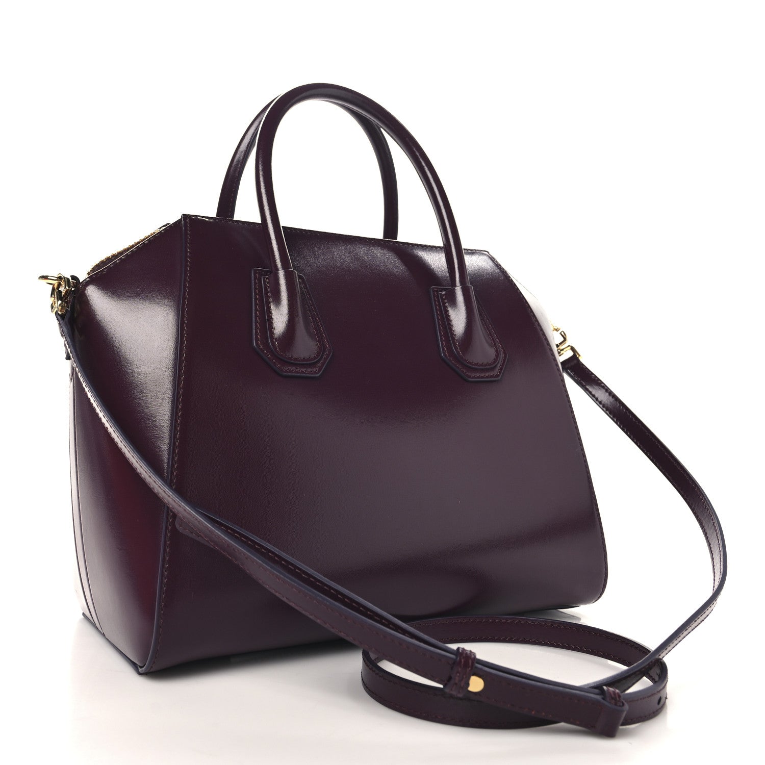 Givenchy Shiny Lord Calfskin Small Antigona Oxblood Red 3 of 10