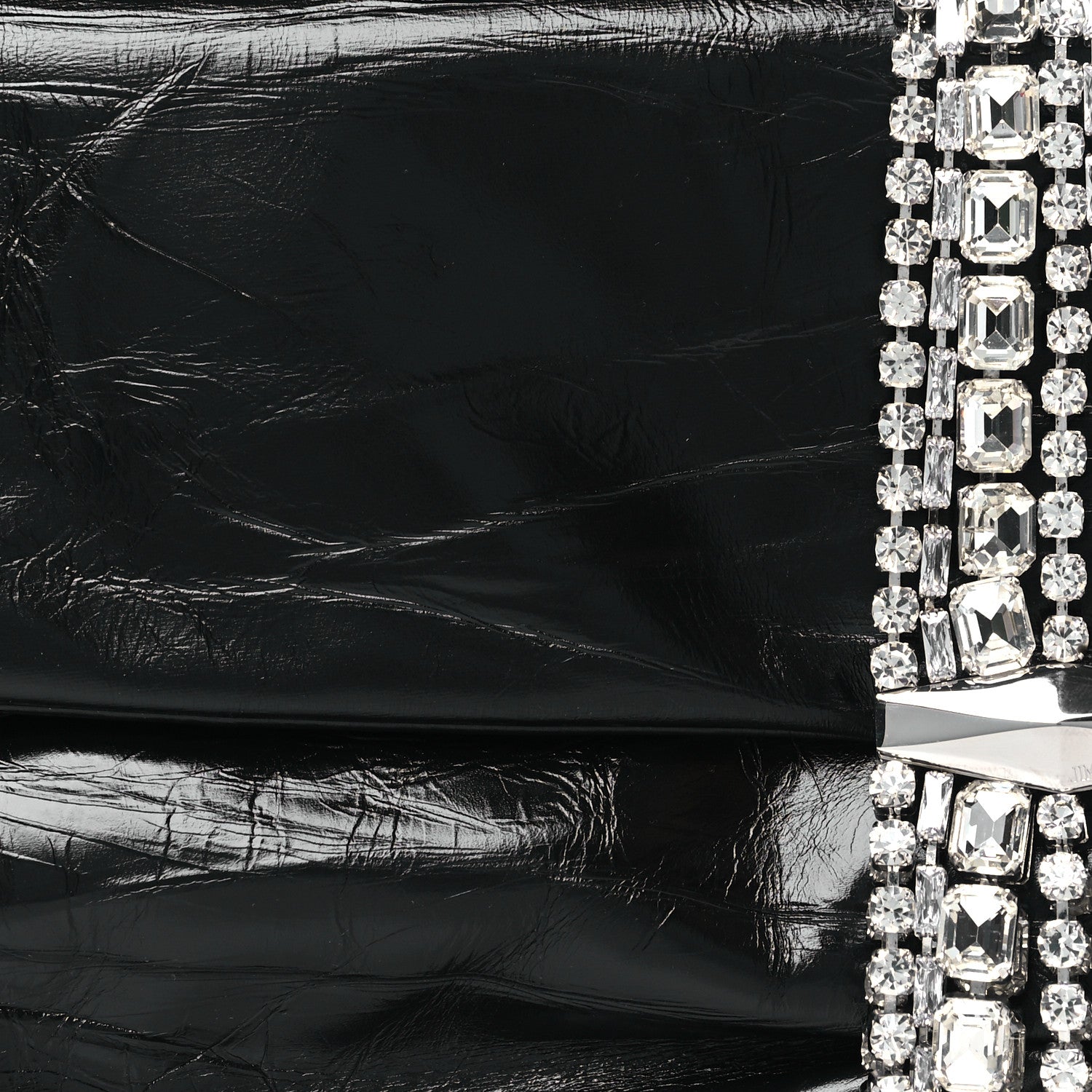 Jimmy Choo Vintage Calfskin Crystal Zandra Clutch Bag Black 8 of 9