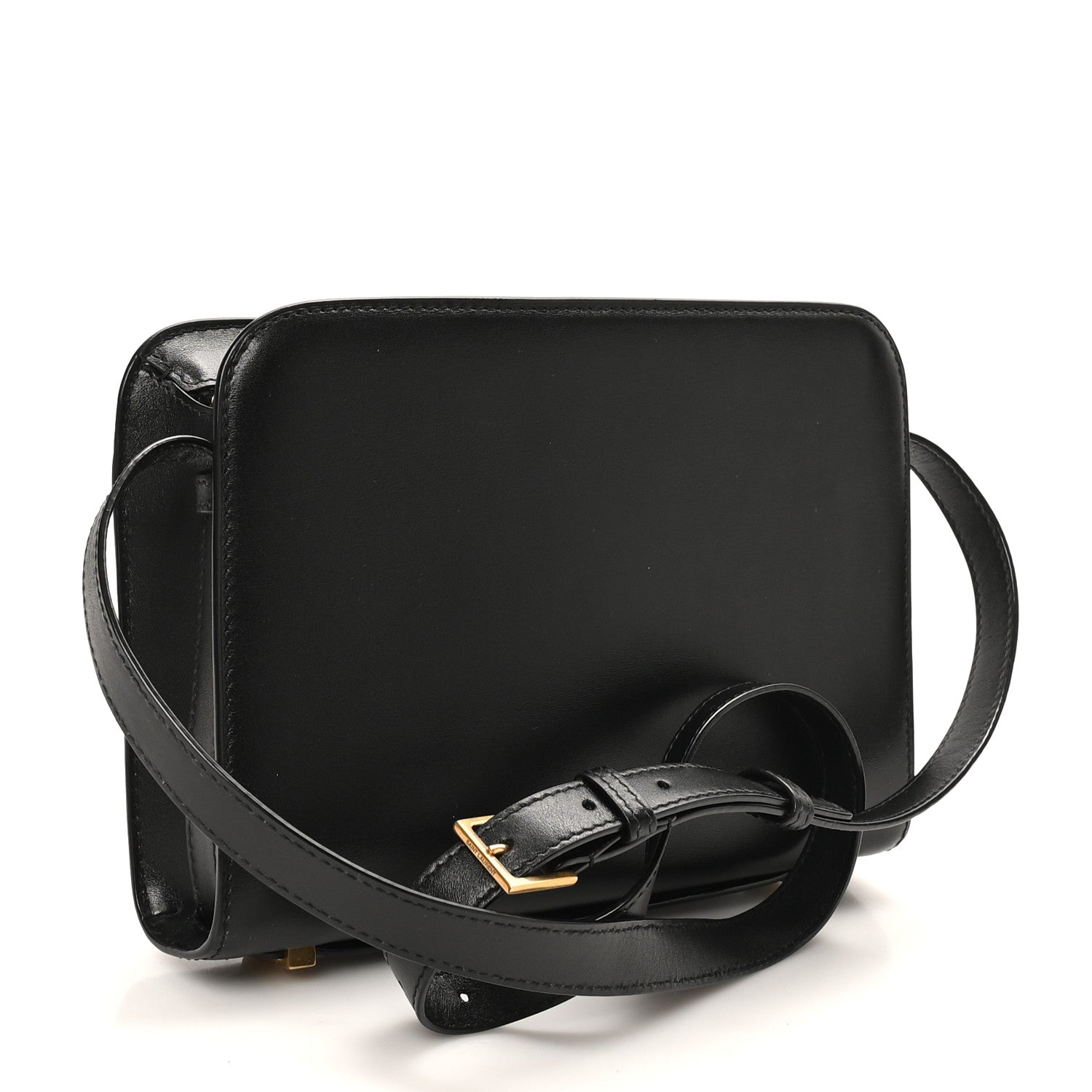 Saint Laurent Calfskin Reverse Satchel Black 1790352 – FASHIONPHILE