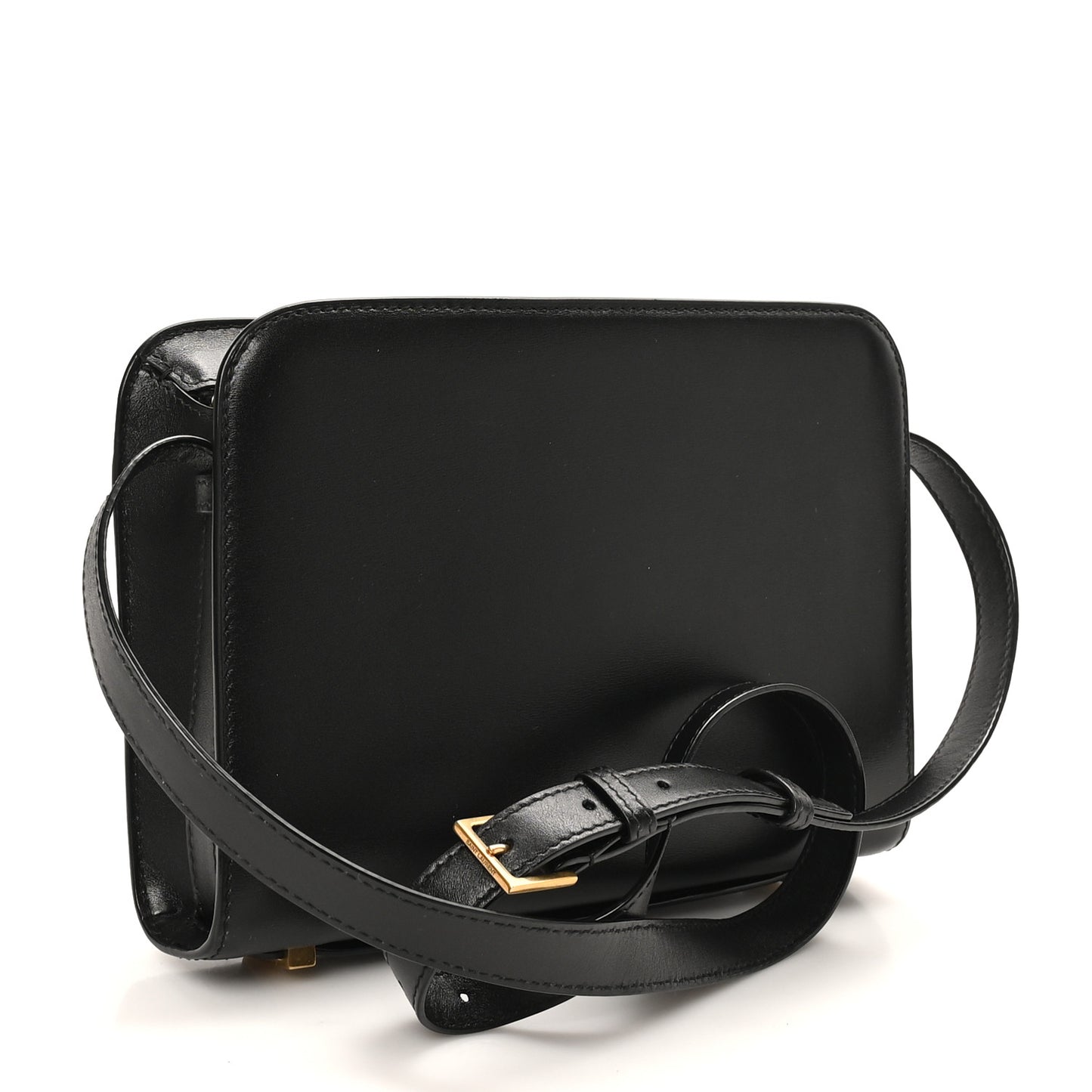 Calfskin Reverse Satchel Black