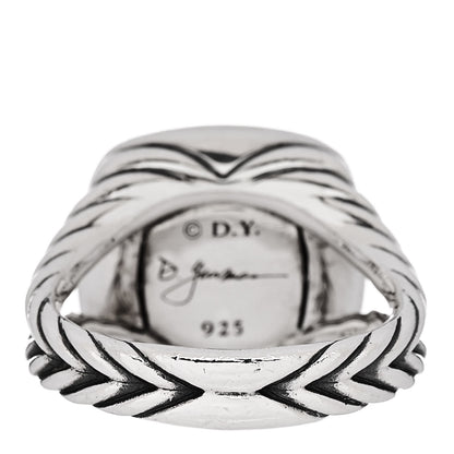 David Yurman Sterling Silver Diamond 11mm Albion Pave Ring 52 6 4 of 5