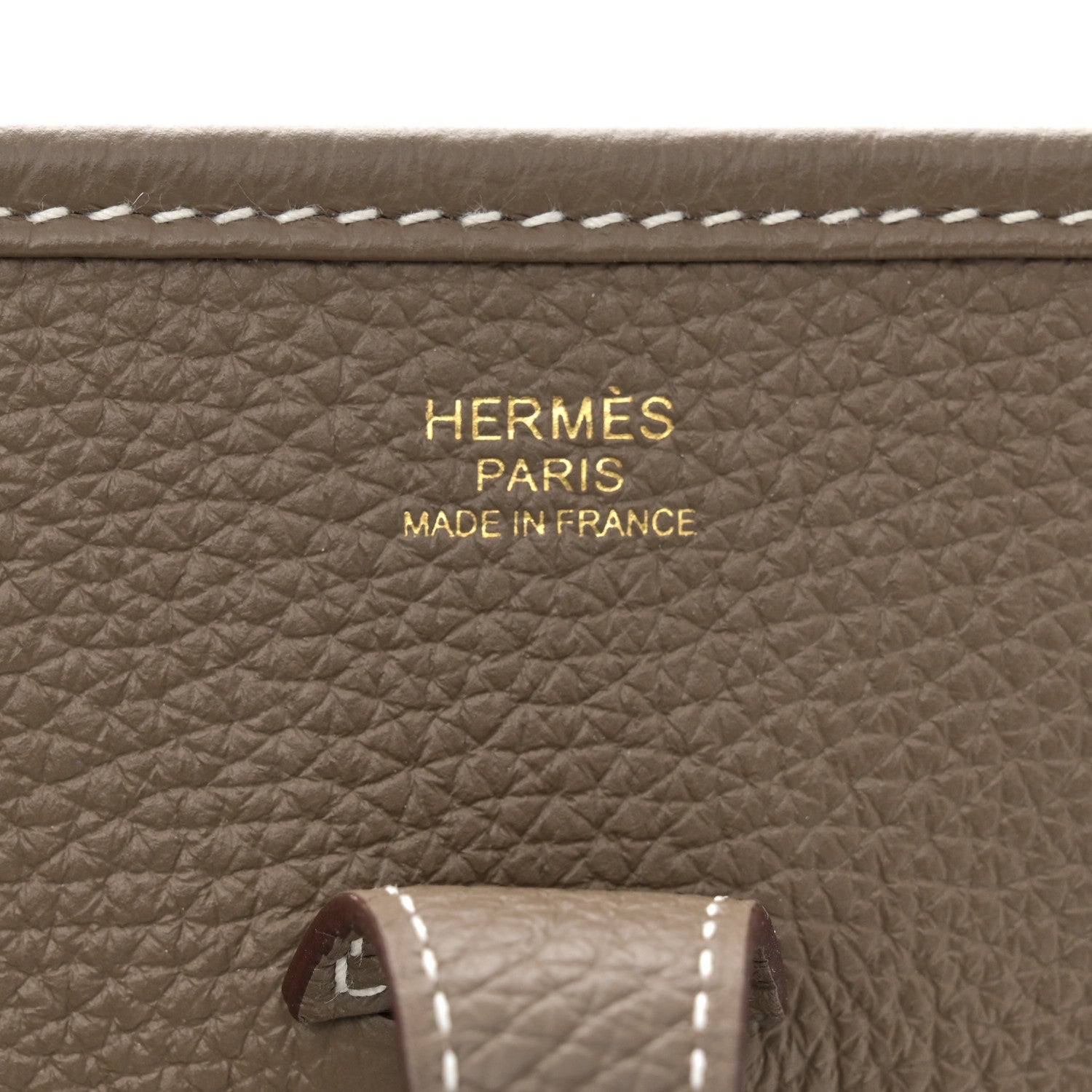 Hermes Taurillon Clemence Evelyne III PM Etoupe 6 of 12
