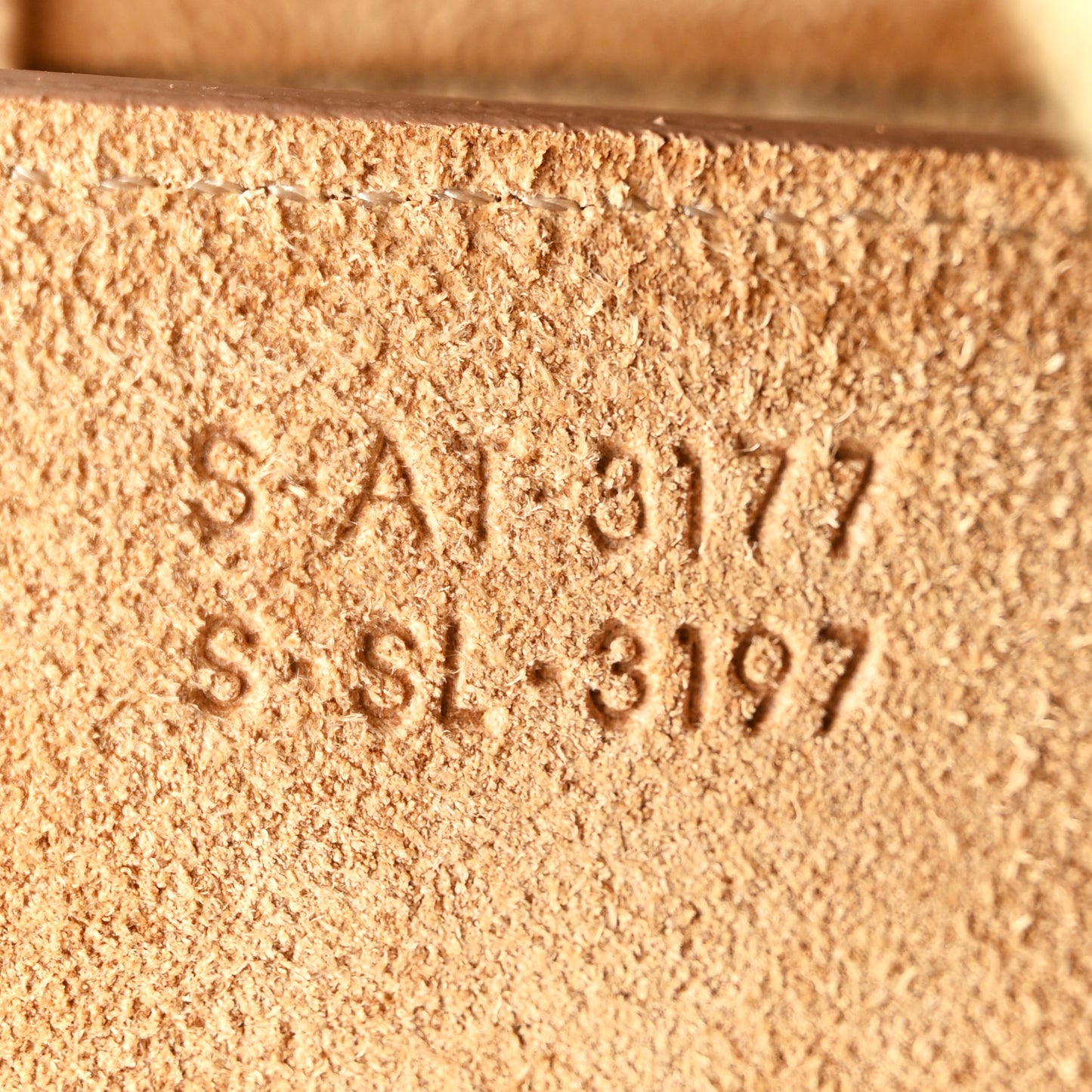 Grained Calfskin Micro Belt Bag Nude