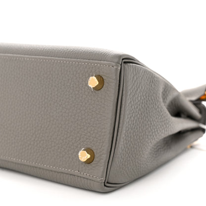Hermes Togo Kelly Retourne 25 Gris Meyer 10 of 12