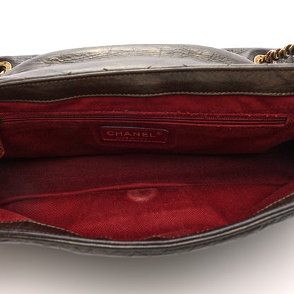 Chanel Metallic Aged Calfskin Quilted Medium Pondichery Flap Bronze 5 of 9