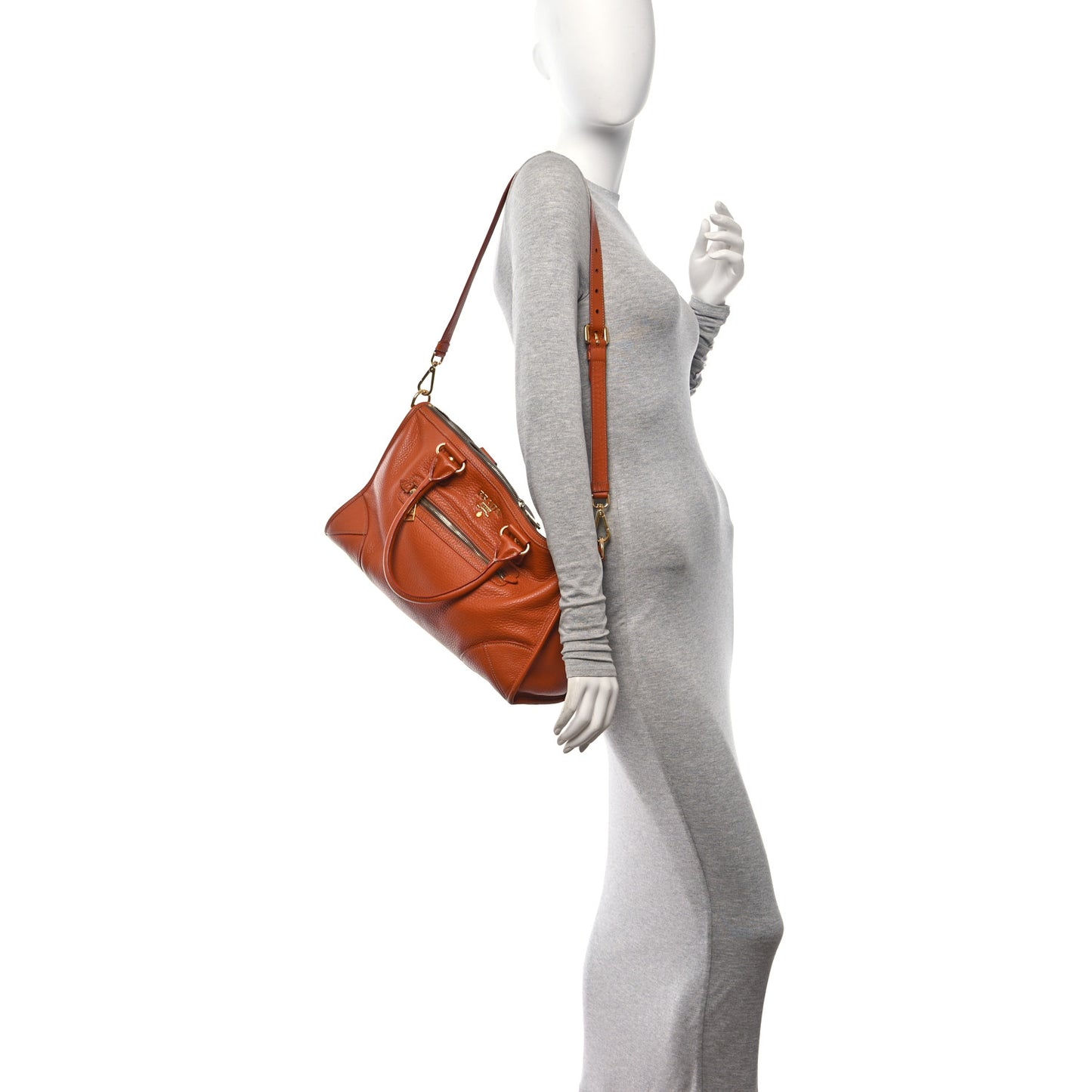 Vitello Daino Shopping Satchel Rame