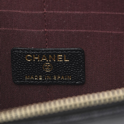 Chanel Caviar Quilted Classic Pouch With Handle Black 5 of 7