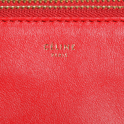 Celine Lambskin Large Trio Crossbody Bag Vermillion 6 of 8