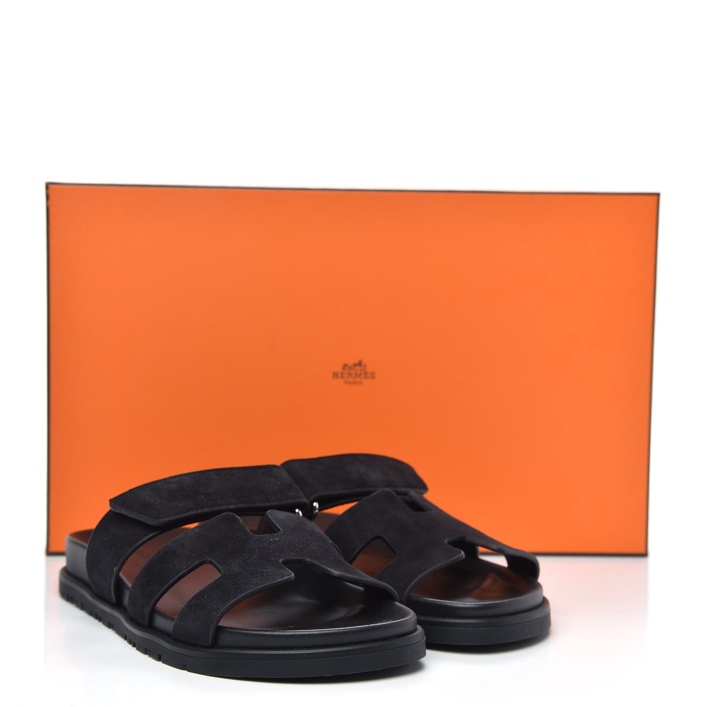 Suede Goatskin Womens Chypre Sandals 37 Black
