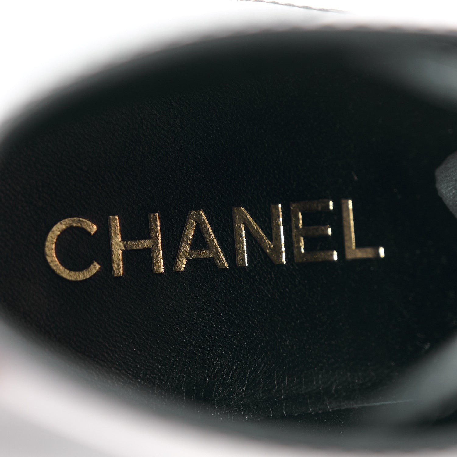 Chanel Calfskin Velvet CC Cap Toe Boots 40 Black 8 of 10