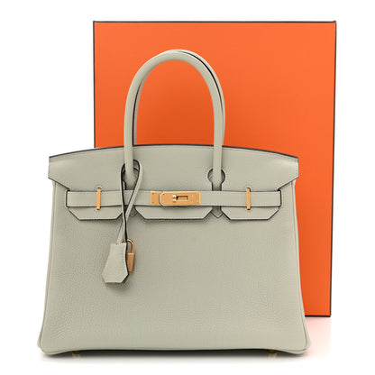 Hermes Togo Birkin 30 Gris Neve 12 of 12